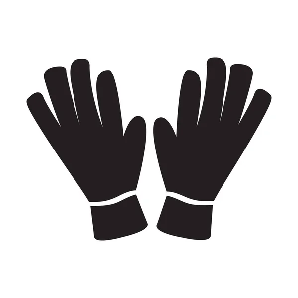 Isolierte Handschuhe Bild — Stockvektor