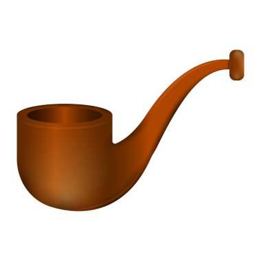 İzole edilmiş tütün piposu