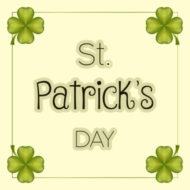 Saint patricks gün kartı