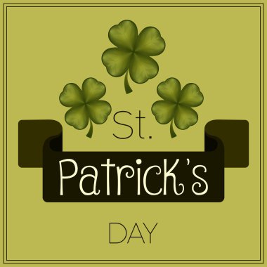 Saint patricks gün kartı
