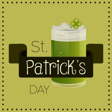 Saint patricks gün kartı