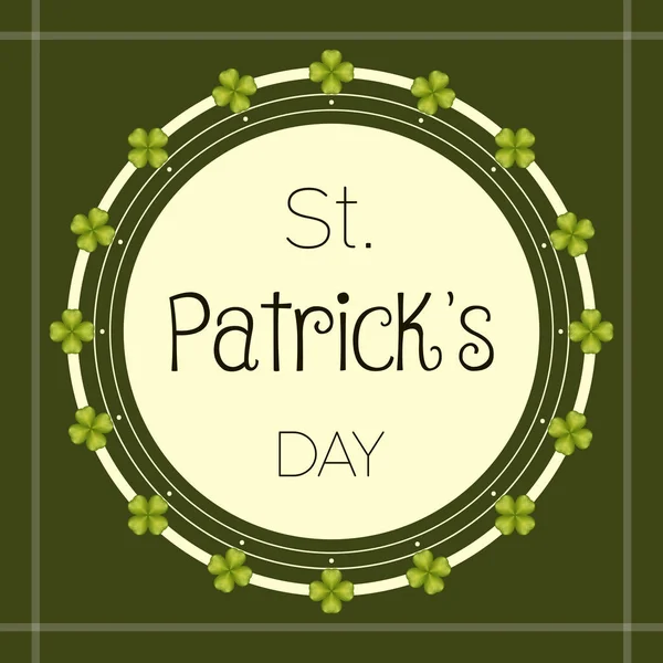 Saint patricks dagen kaart — Stockvector