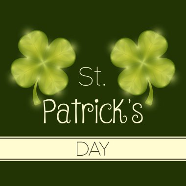 Saint patricks gün kartı