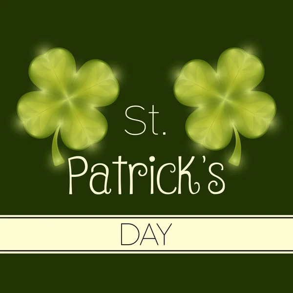 Saint Patricks days card — Stock Vector
