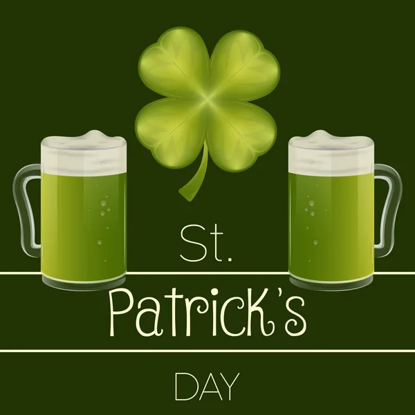 Saint Patricks days card — Stock Vector