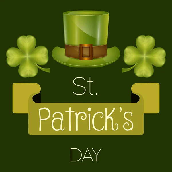 Saint patricks dagar kortet — Stock vektor