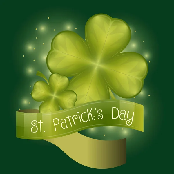 Saint patricks dagen kaart — Stockvector