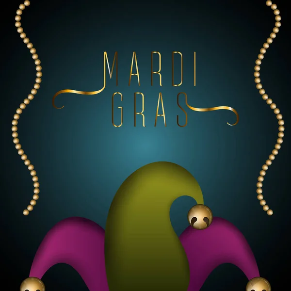 Mardi Gras posteri — Stok Vektör