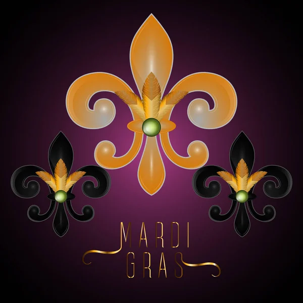 Mardi Gras posteri — Stok Vektör