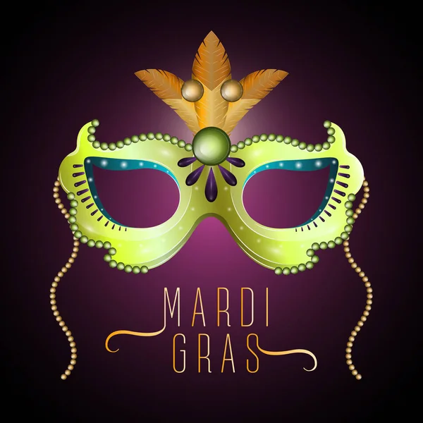 Mardi Gras posteri — Stok Vektör