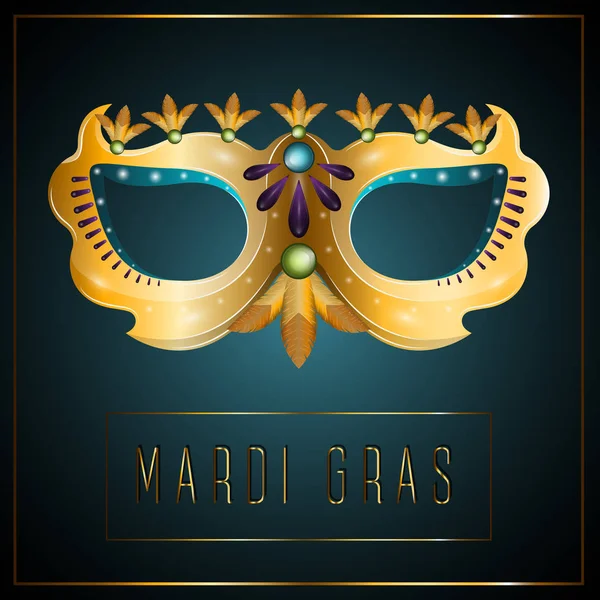 Mardi Gras posteri — Stok Vektör