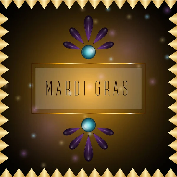 Mardi Gras posteri — Stok Vektör