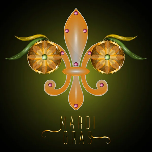 Mardi Gras posteri — Stok Vektör