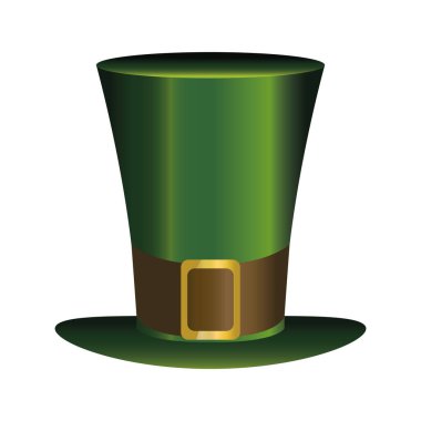 İzole edilmiş geleneksel İrlanda şapkası.