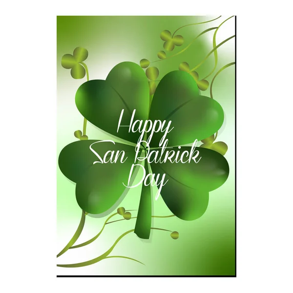 Saint patricks day greeting card — Stock Vector