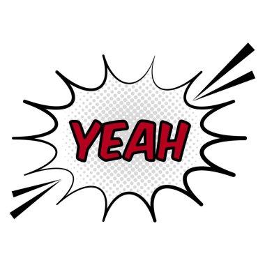 Evet, komik balon ifadesi.