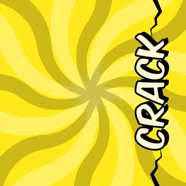 Crack pop expression comique — Image vectorielle