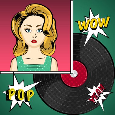 Pop Art illüstrasyon