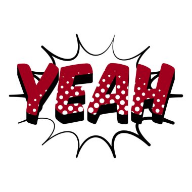 Evet, komik balon ifadesi.