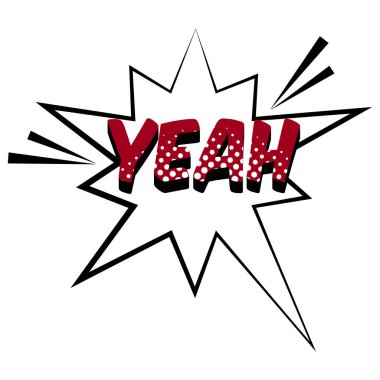 Evet, komik balon ifadesi.