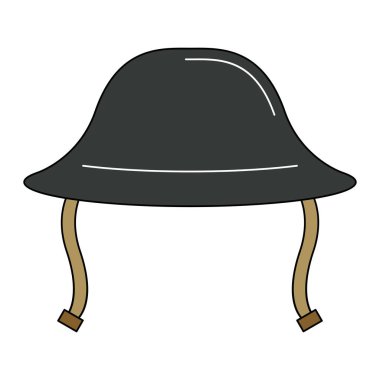 İzole edilmiş askeri miğfer simgesi