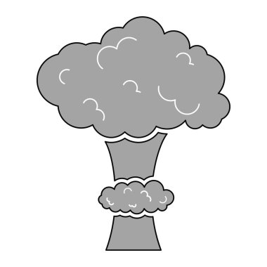 İzole bomba patlaması dumanı