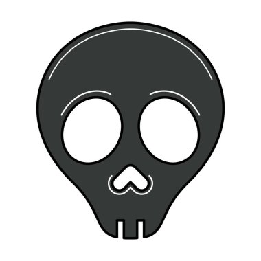 İzole gaz maskesi simgesi