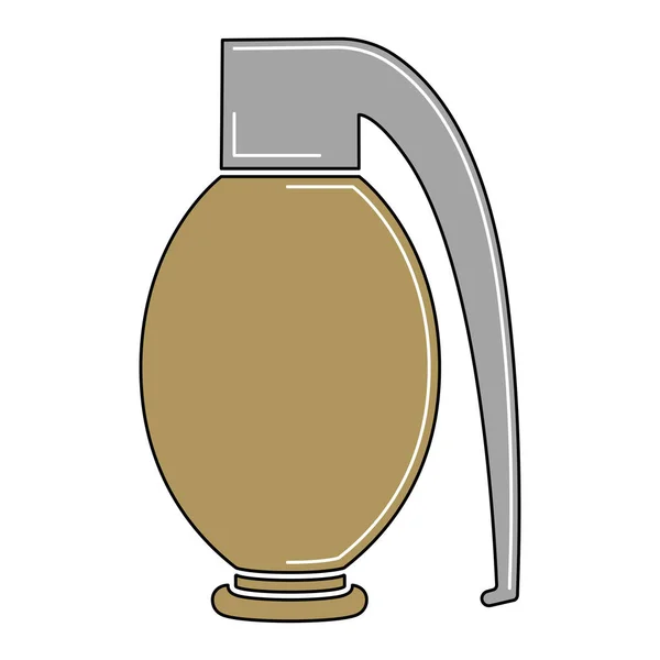 分離手手榴弾アイコン — ストックベクタ