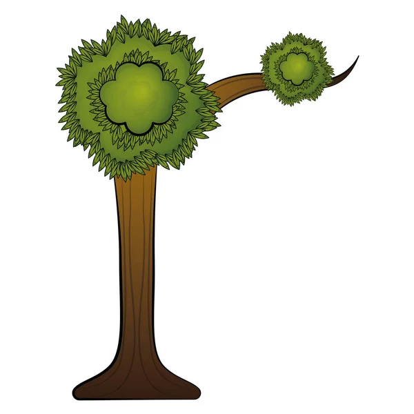 Isolated beatiful natural tree — Stok Vektör