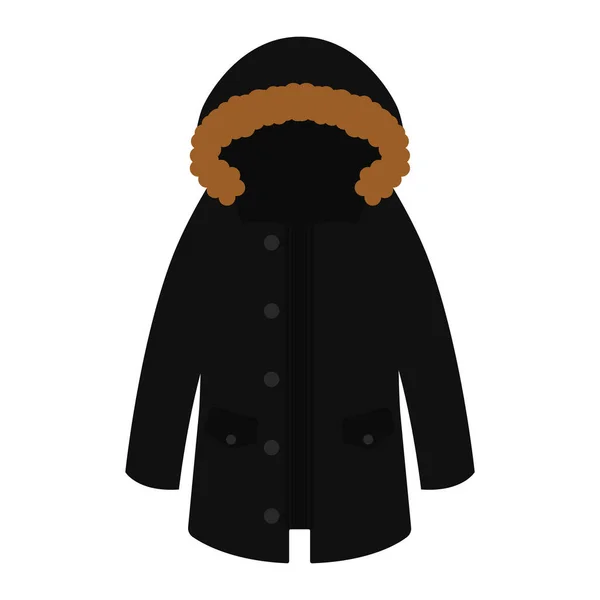 Ізольоване зображення куртки — стоковий вектор