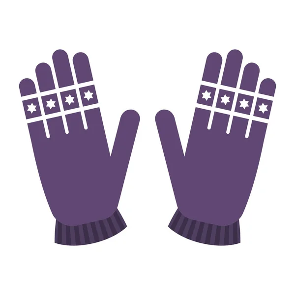 Imagen de guantes aislados — Vector de stock