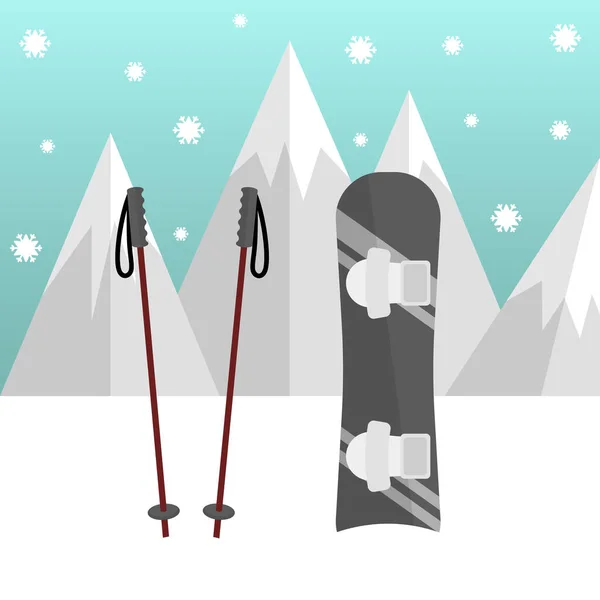 Image sports d'hiver — Image vectorielle