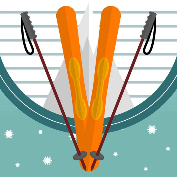 Winter sports image — Stock Vector