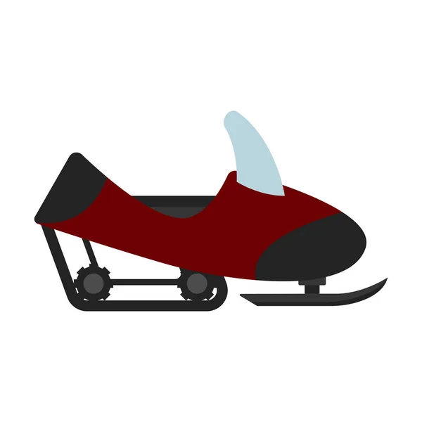Isolated snow scooter image — Stock Vector