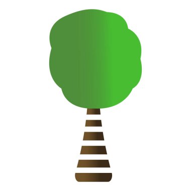 İzole ağaç simgesi