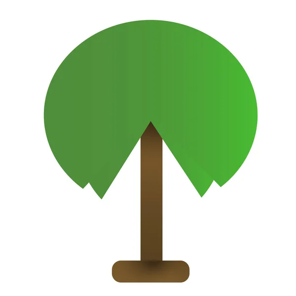 孤立的树图标 — 图库矢量图片