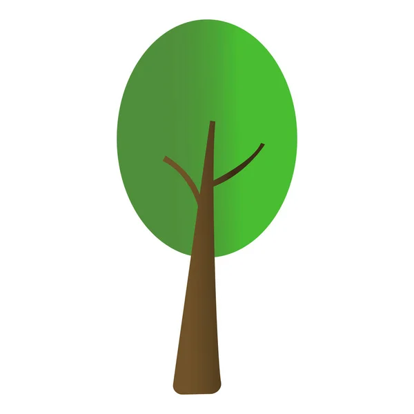 Icono de árbol aislado — Archivo Imágenes Vectoriales