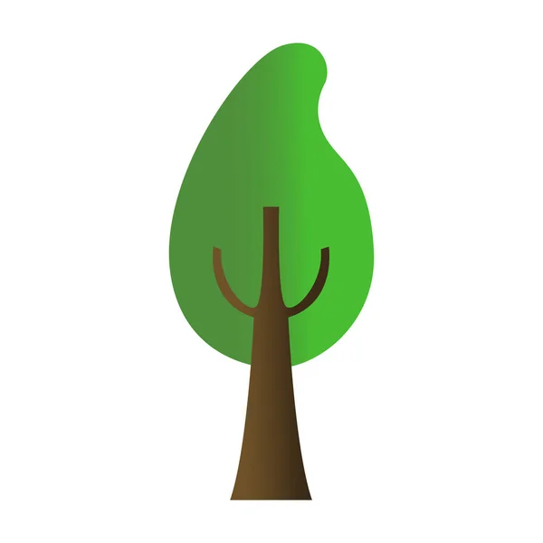孤立的树图标 — 图库矢量图片