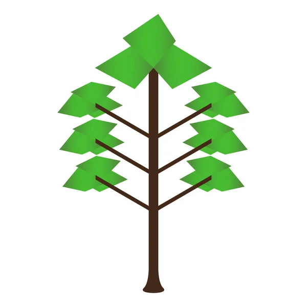 Isolated tree icon — Stock Vector