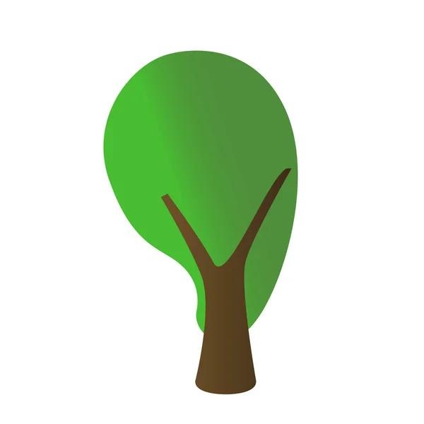 Ikone isolierter Bäume — Stockvektor