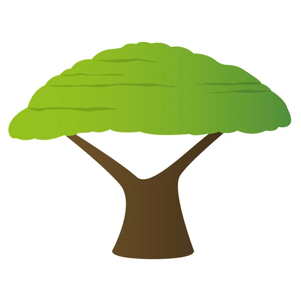 고립된 나무의 형상 — 스톡 벡터