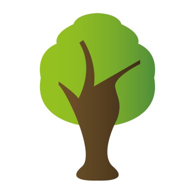 İzole ağaç simgesi