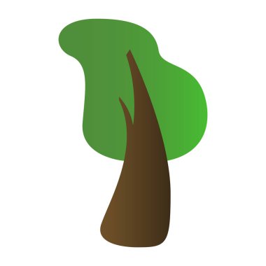 İzole ağaç simgesi