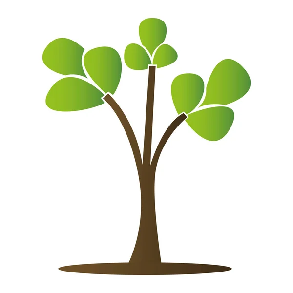 Geïsoleerde boom pictogram — Stockvector