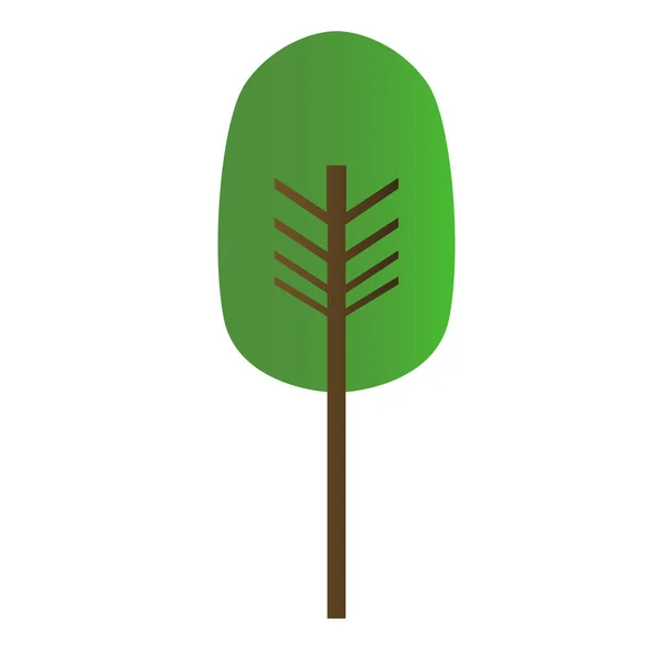 Geïsoleerde boom pictogram — Stockvector