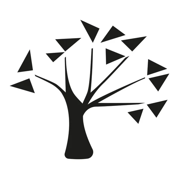 Silhouette d'un arbre — Image vectorielle