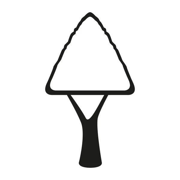 Silhueta de uma árvore — Vetor de Stock