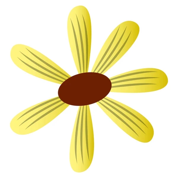 Isolated abstract sunflower — Stockvektor