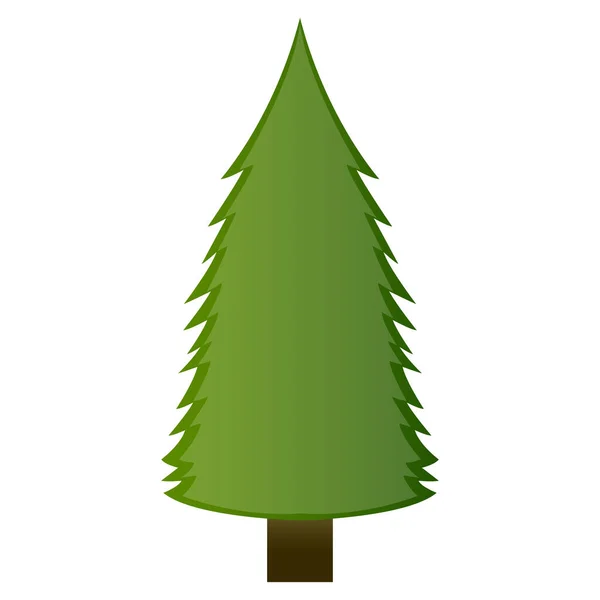 Icono de árbol aislado — Vector de stock