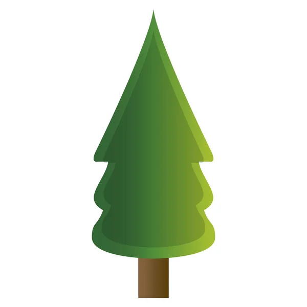 Ikona izolovaného stromu — Stockový vektor